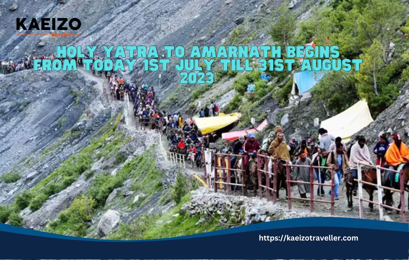 Holy Yatra to Amarnath Begins From Today 1st July Till 31st August 2023