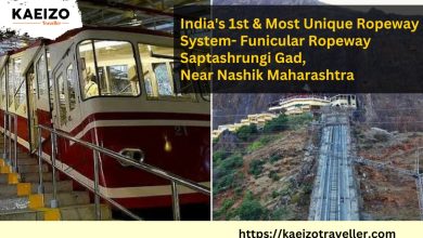 India's 1st & Most Unique Ropeway System-Funicular Ropeway Saptashrungi gad, Near Nashik,Maharashtra